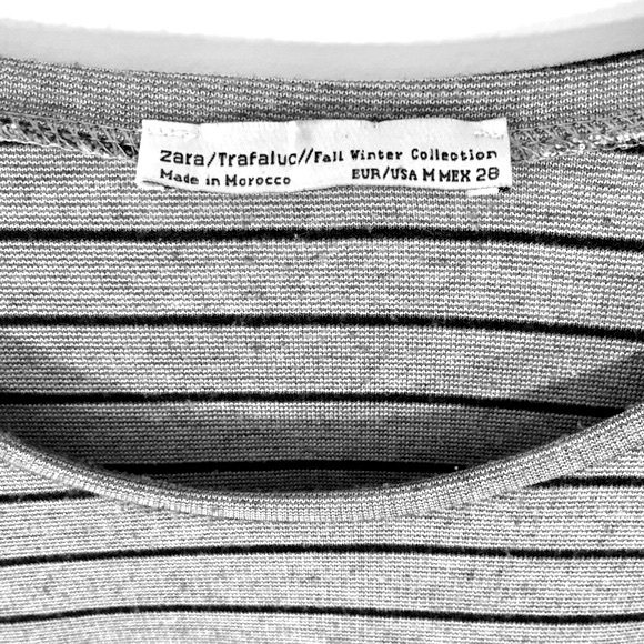 Zara Trafaluc Striped Shift Dress SZ M - Picture 5 of 7